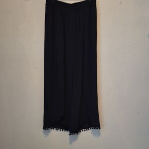 Time and Tru Black  Swim Coverup Pants
